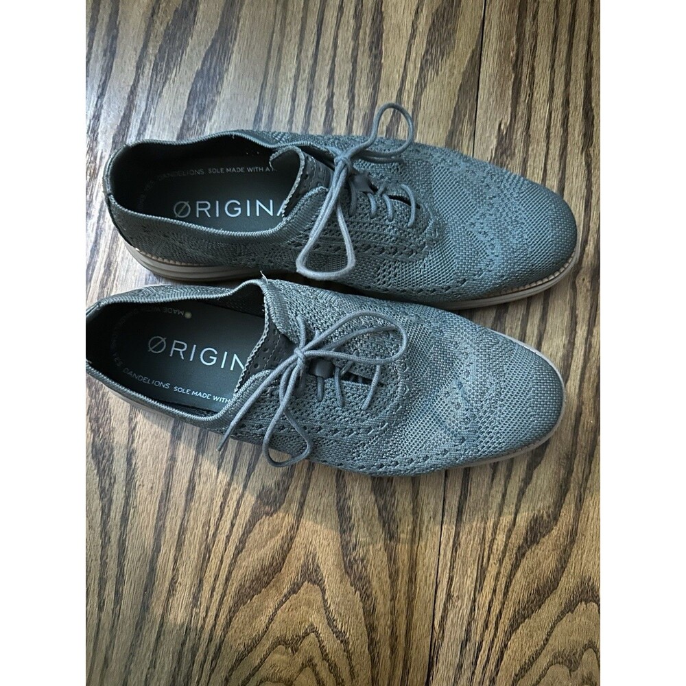 Cole Haan Grand 360 Knit Lightweight Men's Gray Lace-Up Sneakers Size 12